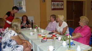 Märkisch-Oderländer Sozialdemokratinnen im Gespräch mit Dr. Gisela Notz (Foto: B. Brauer)