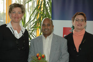 Petra Bierwirth, Ravindra Gujjula und Simona Koß
